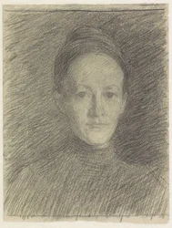 Portrett av frøken C.J. veth