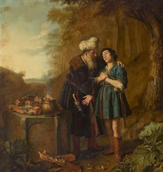 Abraham og Isak før ofringen