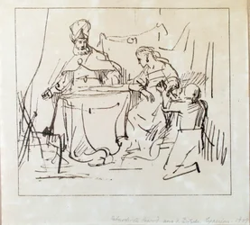 Jan Victors, «Haman med Ester og Ahasverus»
