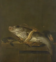 Stilleben med hyse og gurnard