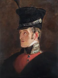 Portrett av feltmarskalk Sir John Colborne, britisk soldat, 1821.