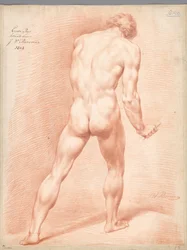 Stående naken mann, sett bakfra (1. premie 1803)