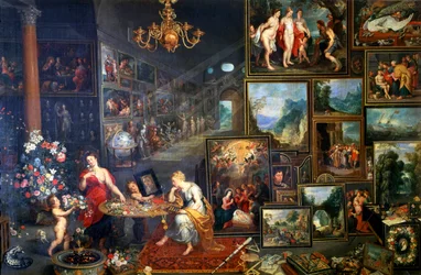 Allegori over syn og luktesans, ca. 1590-1625