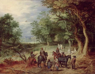 Feltleir i en lysning, 1607