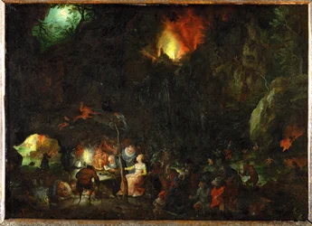 Fristelsen til den hellige Antonius den store (maleri på kobber)