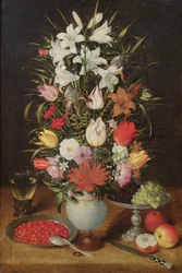 Vase med blomster