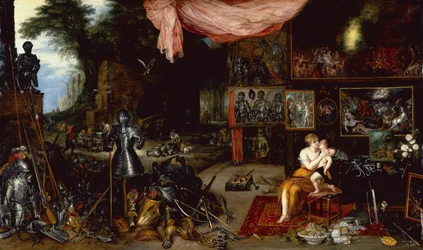The Five Senses, Touch (olje på panel)
