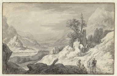 Fjelllandskap med en elvedal