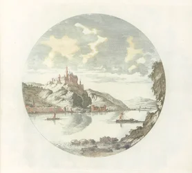 Utsikt over Rheinfels slott ved Rhinen