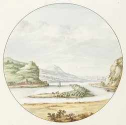Utsikt over Rhinen ved Hammerstein