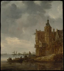 Landsted nær vannet