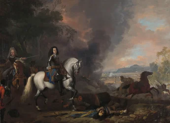 Henry Casimir II, prins av Nassau-Dietz, i et slag Hendrik Casimir II (1657-96), prins av Nassau-Dietz, som kommandant i et slag