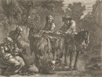 Plyngere, ranet en bonde og hans kone
