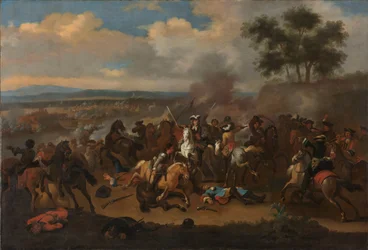 Slaget ved Boyne, Irland, mellom Kings James II og William III, 12. juli 1690
