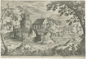 Hjortejakt ved et kapell