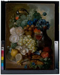 Stilleben, ca. 1700-tallet (olje på lerret)