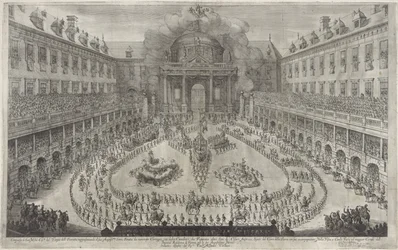 Karusell i Hofburg i Wien Ballett til hest i anledning bryllupet til keiser Leopold I og Margaret Theresa av Spania (serietittel)