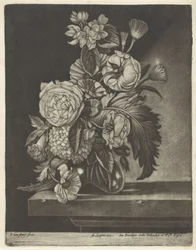 Blomster i en glassvase
