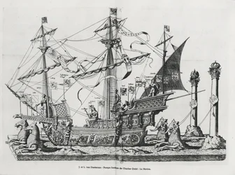 Triumffartøy i begravelsesprosesjonen til keiser Charles V, 1559