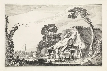 Figurer ved en falleferdig låve Landskap (serietittel) Amenissimae aliquot requculae (serietittel)