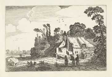 Figurer på en landevei ved en gård Landskap (serietittel) Amenissimae aliquot requculae (serietittel)