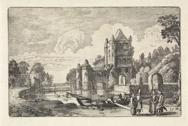 Landskap med Amsterdam-porten i Haarlem Landskap (serietittel) Amenissimae aliquot requculae (serietittel)