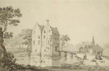 Zuylenburgh Castle (Slot Zuylen) (penn og blyant på papir)
