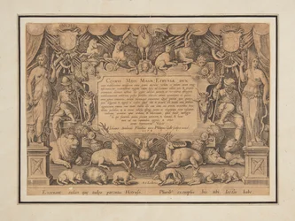 Dedikasjonsside for settet "Victory and Triumph of the Medici Family"