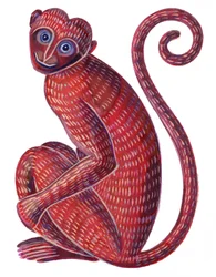 Monkey, 1996, (blekk og gouache)