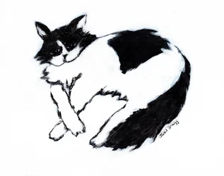 Thomas Lounging II, ca. 2019 (blandet teknikk på papir)