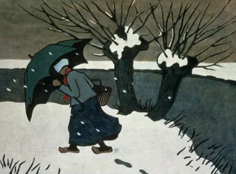 The Snow Storm (tresnitt på papir)