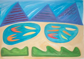 Landscape Within, 2015 (akvarell og gouache på papir)