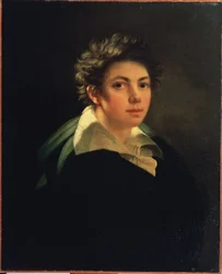 ""Selvportrett"" Maleri av Janos Rombauer (1782-1849) 1813 State A. Pushkin Museum of Fine Arts, Moskva
