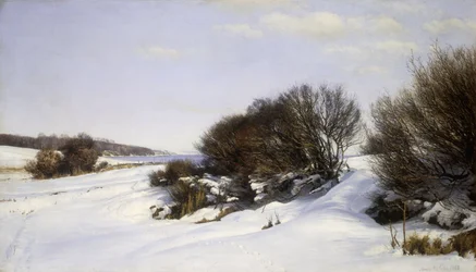 Vinter nær havet, 1888