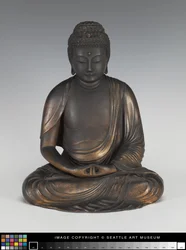 Amida Buddha på en Lotus-sokkel