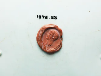 Detalj av en tallerken, Edo-perioden