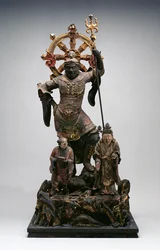 Figur av en Guardian Deity, Kamakura-periode, 1100-1300-tallet (tre)