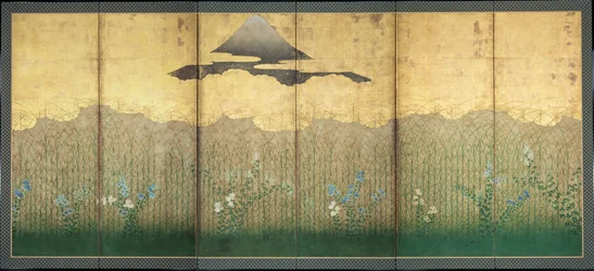Musashino - Anonym - 1600-tallet - Akvarell og blekk på papir - 155,5x363 - Suntory Museum of Art