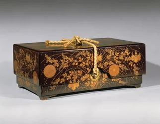 Ryoshibako dokumentboks (lakk og gull maki-e)