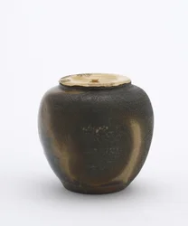 Tea caddy, imo-no-ko type, Aichi prefektur, Edo-periode (keramikk)