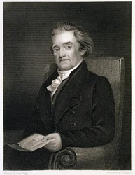 Noah Webster (1758-1843) gravert av Frederick W. Halpin (1805-80)