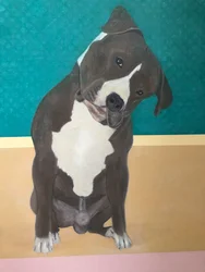 Kjære hund - Detalj (maleri)