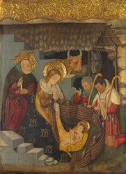 Jesu fødsel, ca. 1457 (olje, tempera og gull på trepanel)