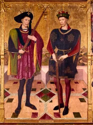 Saint Abdon og Saint Sennen, martyrer som døde i Roma rundt 303 under forfølgelsene av keiser Diocletian (245-313) mot kristne