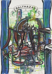 Après Le Vernissage, 2012 (blandet teknikk på akvarellpapir montert på panel med oppskrift på baksiden)