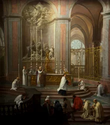 Messen til kannik Antoine de La Porte rundt 1710 (olje på lerret)