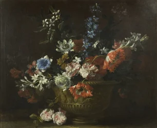 Blomsterstykke, ca. 1690 (olje på lerret)