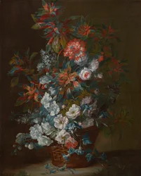 Blomster i en kurv 1695 (olje på lerret)
