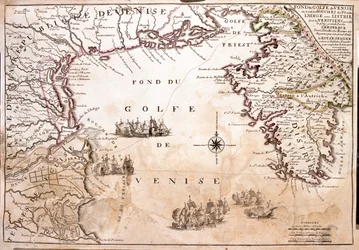 Italia (Region: sørøstlige Veneto), Slovenia (Statistisk region: Kyst – Karst), Kroatia (Fylke: Istria)
