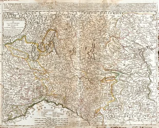 Sveits (Kanton: Ticino), Italia (Region: Aostadalen, Piemonte, Lombardia, Trentino-Alto Adige, Veneto, Friuli-Venezia Giulia, Emilia-Romagna, Toscana, Liguria)